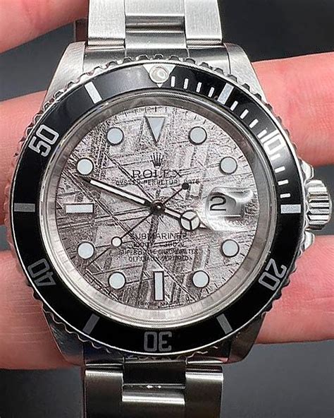 rolex submariner meteorite dial.